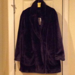 Abercrombie and Fitch Blush Faux Fur..Large